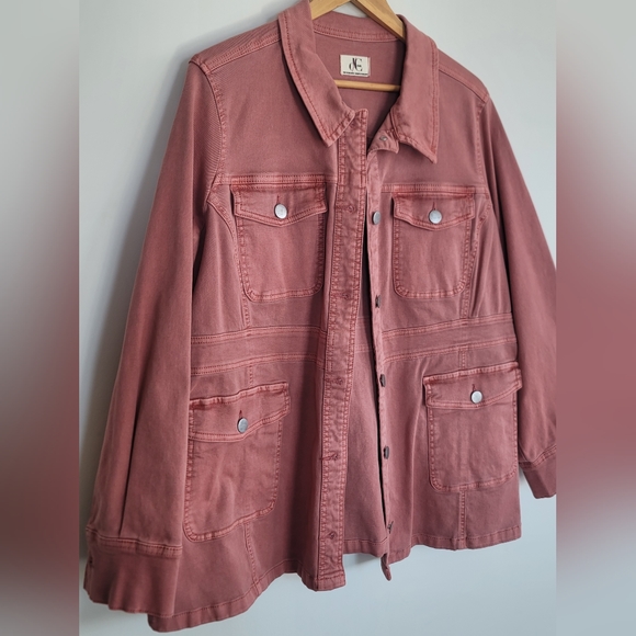 Safari Denim Jacket - d/C Jeans Plus Size - Picture 5 of 14